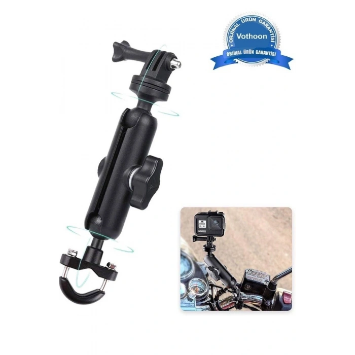 Motosiklet Bisiklet Gidona Monte 360° Ayarlanabilir Kamera Tutucu Aparat