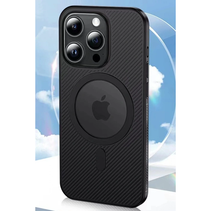 Movenchy iPhone 14 Pro Kılıf PP Magsafe Kapak - Derin Mor