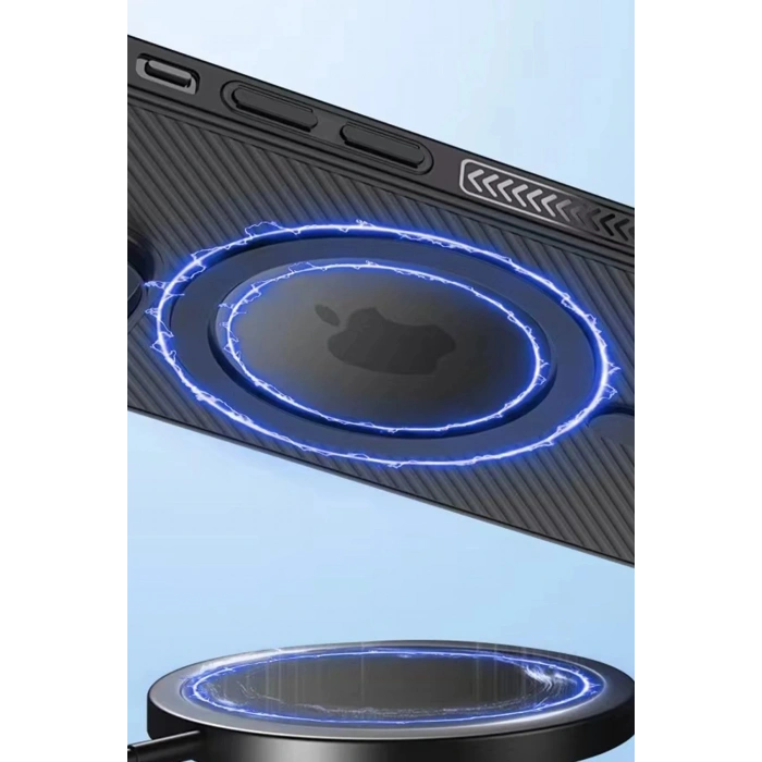 Movenchy iPhone 14 Pro Kılıf PP Magsafe Kapak - Derin Mor