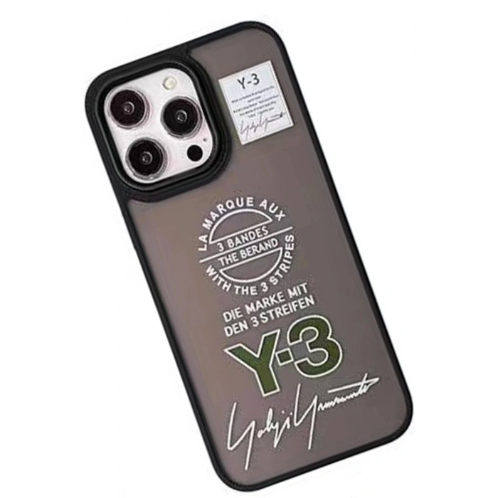 Movenchy iPhone 14 Pro Terra Desenli Kapak - Siyah - 1