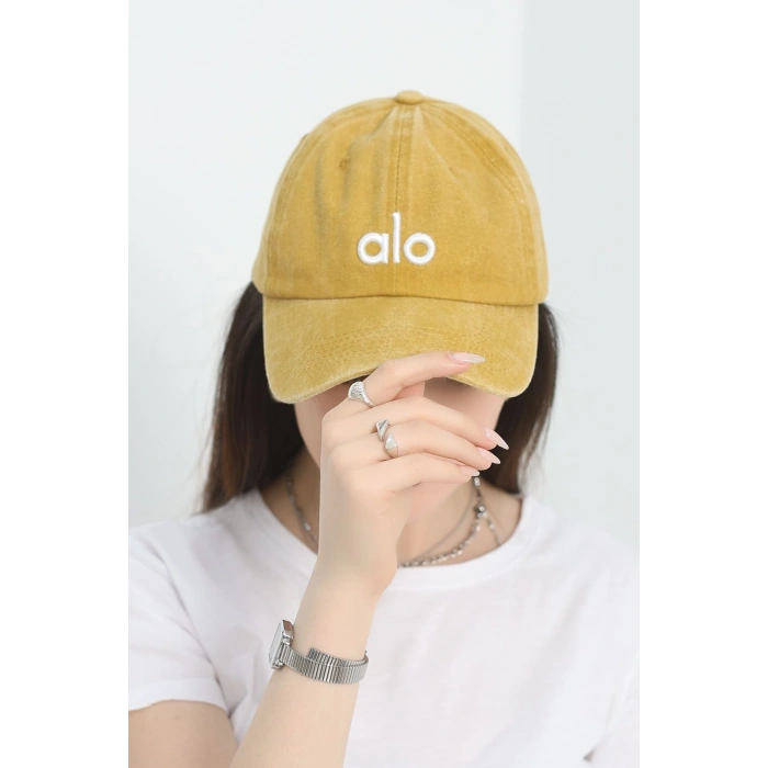 Nakışlı Şapka Hardal - 70157.1736.