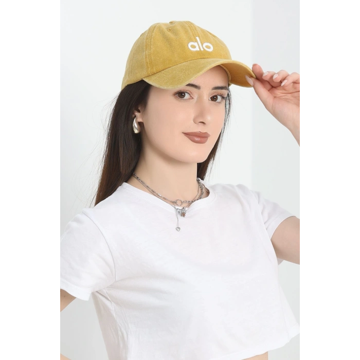 Nakışlı Şapka Hardal - 70157.1736.