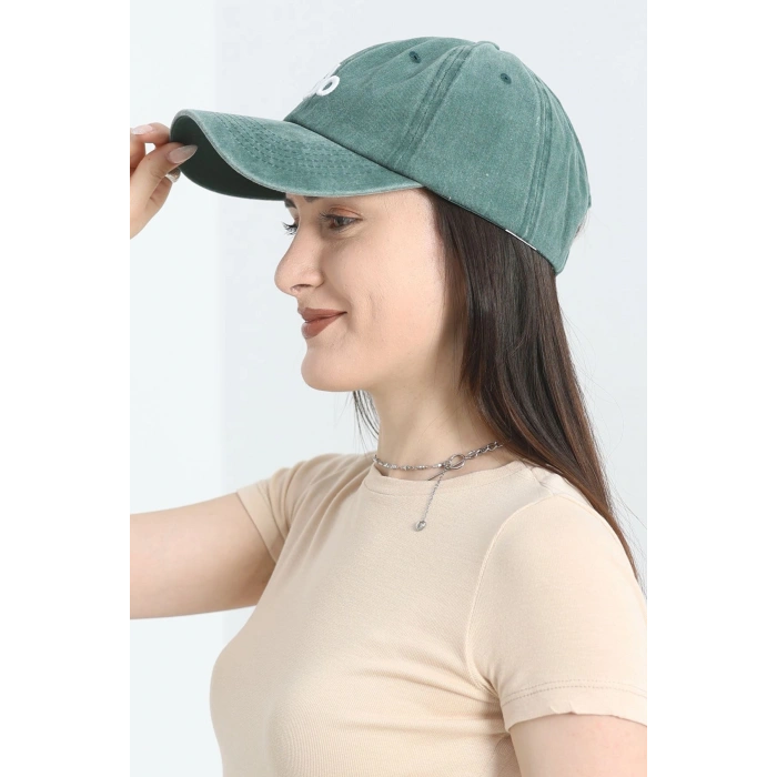 Nakışlı Şapka Koyuyeşil - 70157.1736.
