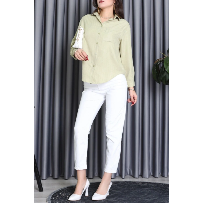 Neva Kumaş Gömlek Çağla - 2415.1602.