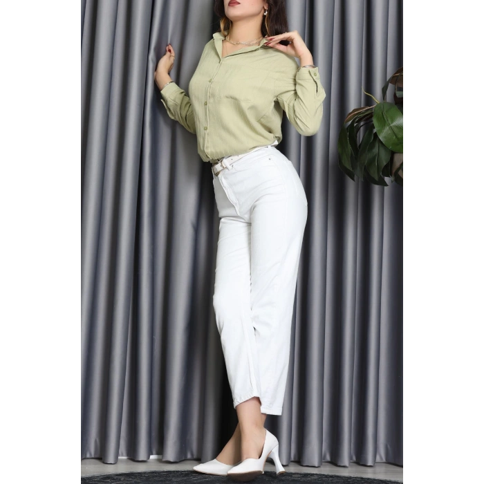 Neva Kumaş Gömlek Çağla - 2415.1602.