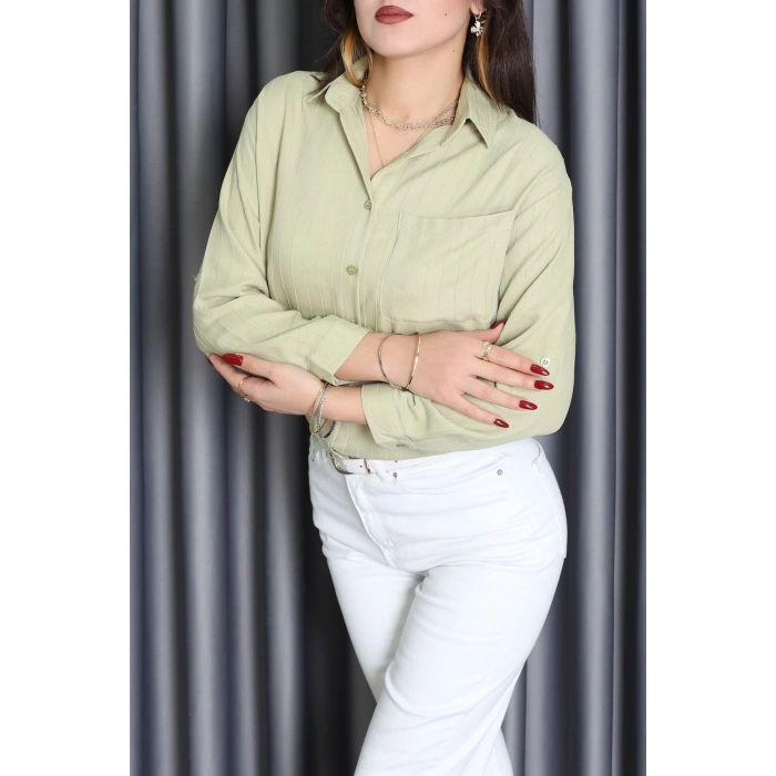 Neva Kumaş Gömlek Çağla - 2415.1602.