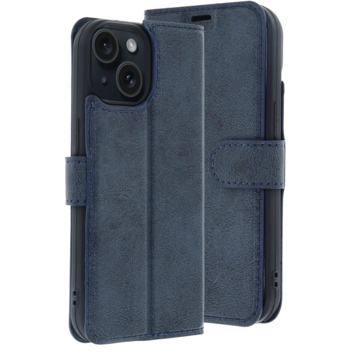 Newface Apple iPhone 15 Trend S Plus Kapaklı Kılıf - Lacivert