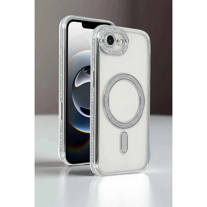 Newface Apple iPhone 16E Joke Simli Magneticsafe Kılıf - Derin Mor