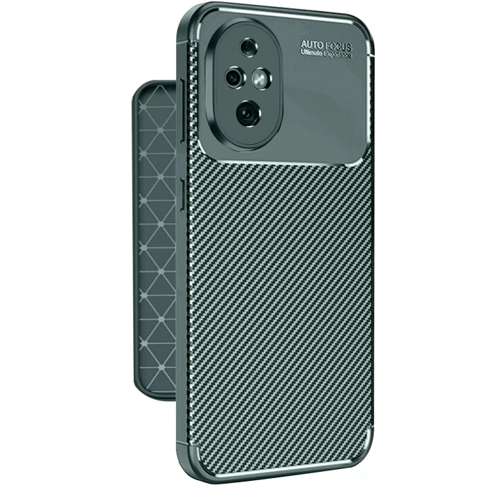 Newface Honor 200 Kılıf Auto Focus Karbon Kapak - Koyu Yeşil