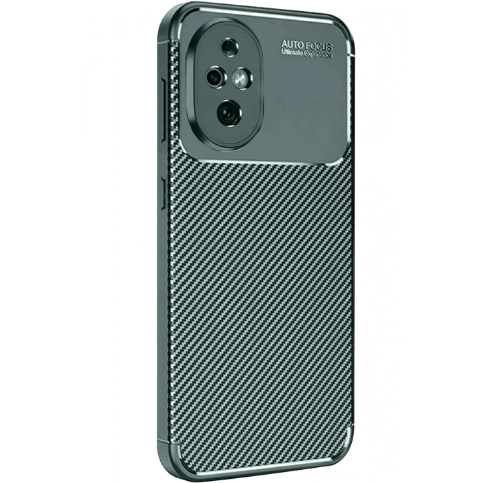 Newface Honor 200 Kılıf Auto Focus Karbon Kapak - Koyu Yeşil