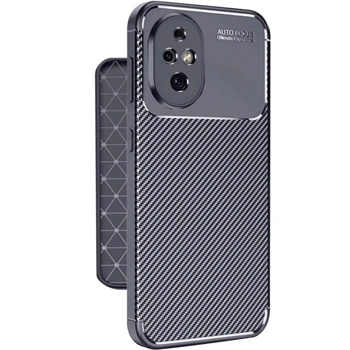 Newface Honor 200 Kılıf Auto Focus Karbon Kapak - Lacivert