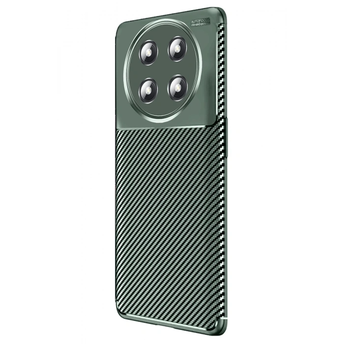 Newface Honor Magic 7 Lite Kılıf Auto Focus Karbon Kapak - Koyu Yeşil