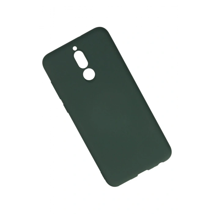 Newface Huawei Mate 10 Lite Kılıf Nano içi Kadife Silikon - Koyu Yeşil