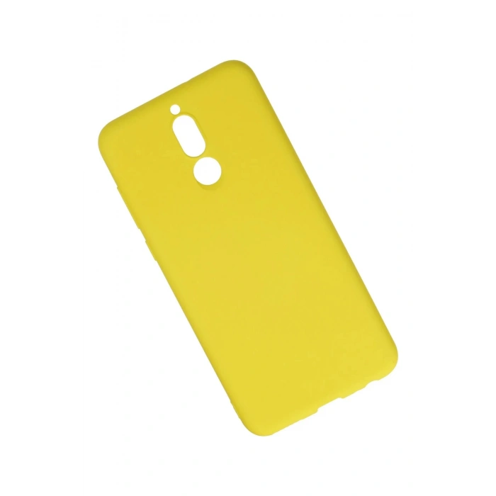 Newface Huawei Mate 10 Lite Kılıf Nano içi Kadife Silikon - Sarı