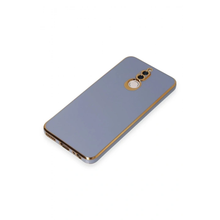 Newface Huawei Mate 10 Lite Kılıf Volet Silikon - Mavi