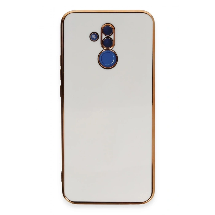 Newface Huawei Mate 20 Lite Kılıf Volet Silikon - Beyaz