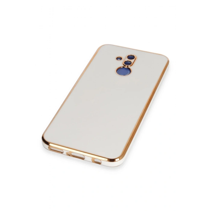 Newface Huawei Mate 20 Lite Kılıf Volet Silikon - Beyaz