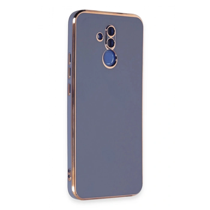 Newface Huawei Mate 20 Lite Kılıf Volet Silikon - Mavi