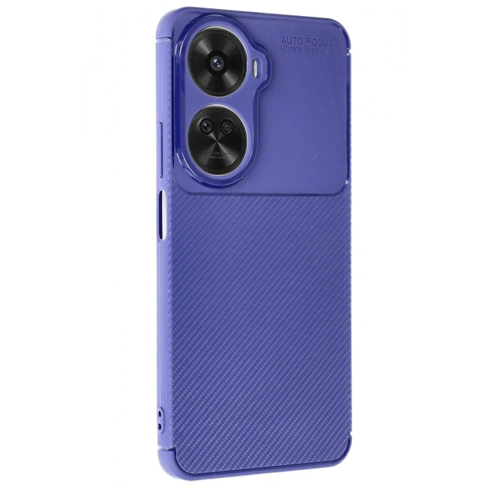 Newface Huawei Nova 12 SE Kılıf Auto Focus Karbon Kapak - Lacivert