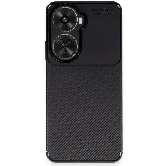 Newface Huawei Nova 12 SE Kılıf Auto Focus Karbon Kapak - Siyah