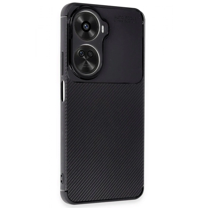 Newface Huawei Nova 12 SE Kılıf Auto Focus Karbon Kapak - Siyah