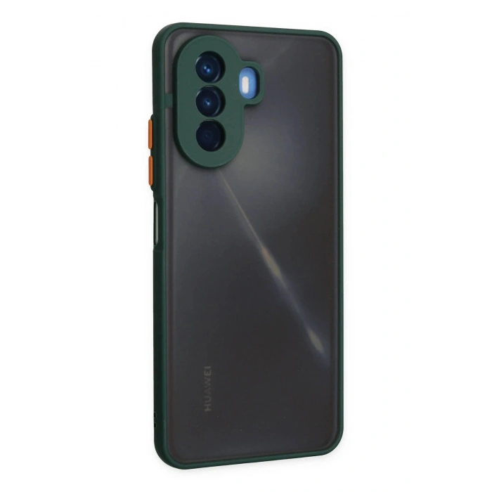 Newface Huawei Nova Y70 Kılıf Montreal Silikon Kapak - Yeşil