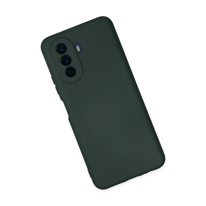 Newface Huawei Nova Y70 Kılıf Nano içi Kadife Silikon - Koyu Yeşil