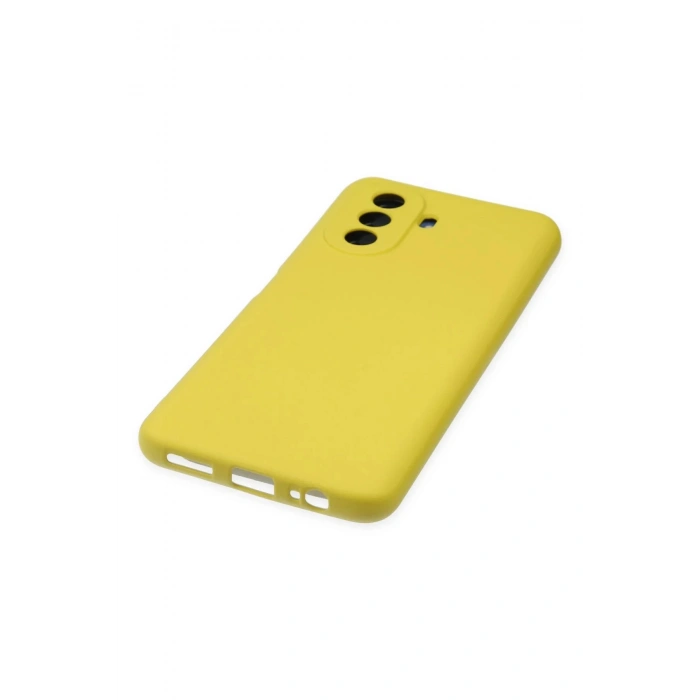 Newface Huawei Nova Y70 Kılıf Nano içi Kadife Silikon - Sarı