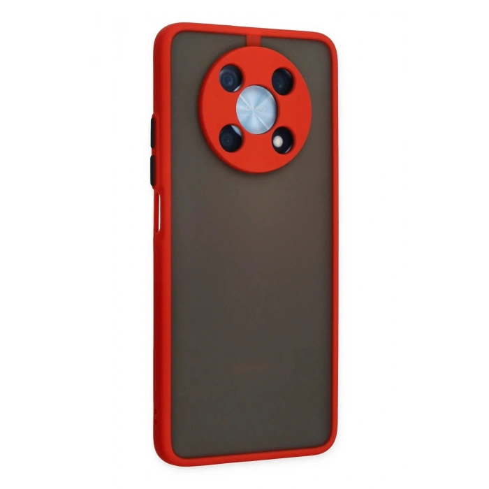 Newface Huawei Nova Y90 Kılıf Montreal Silikon Kapak - Kırmızı