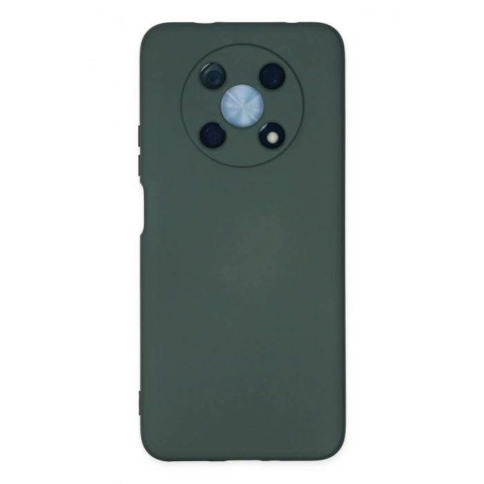 Newface Huawei Nova Y90 Kılıf Nano içi Kadife Silikon - Koyu Yeşil