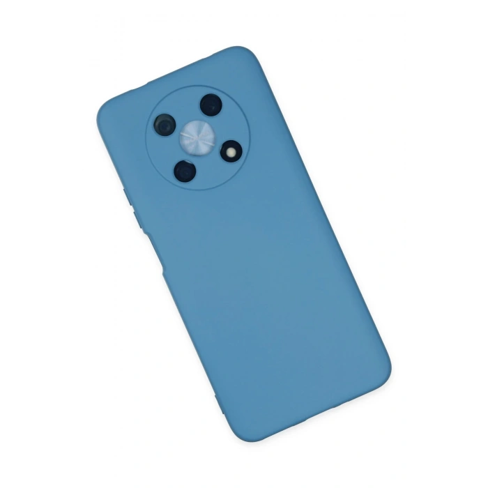 Newface Huawei Nova Y90 Kılıf Nano içi Kadife Silikon - Mavi