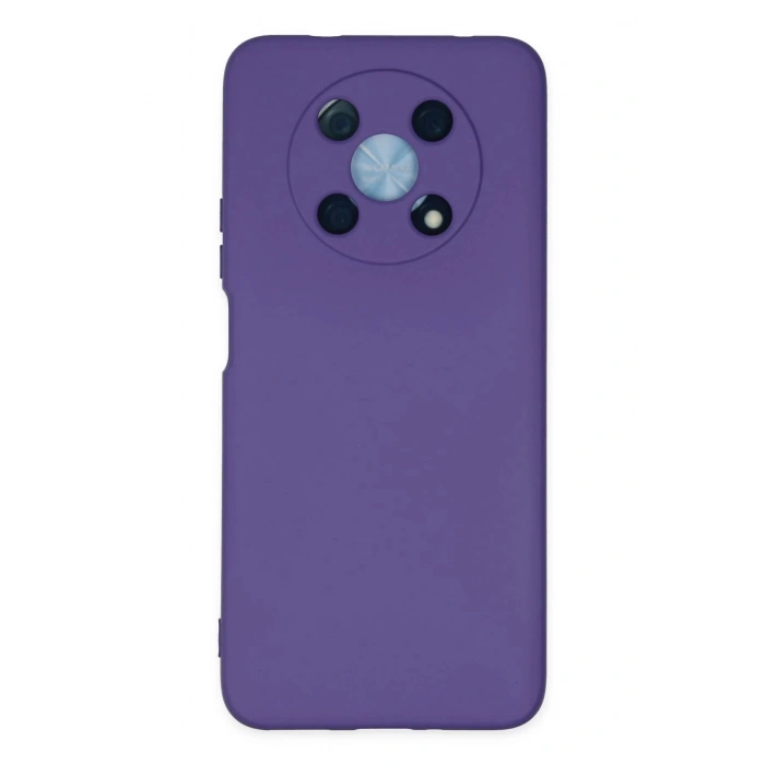 Newface Huawei Nova Y90 Kılıf Nano içi Kadife Silikon - Mor