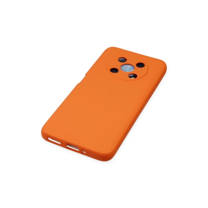 Newface Huawei Nova Y90 Kılıf Nano içi Kadife Silikon - Turuncu