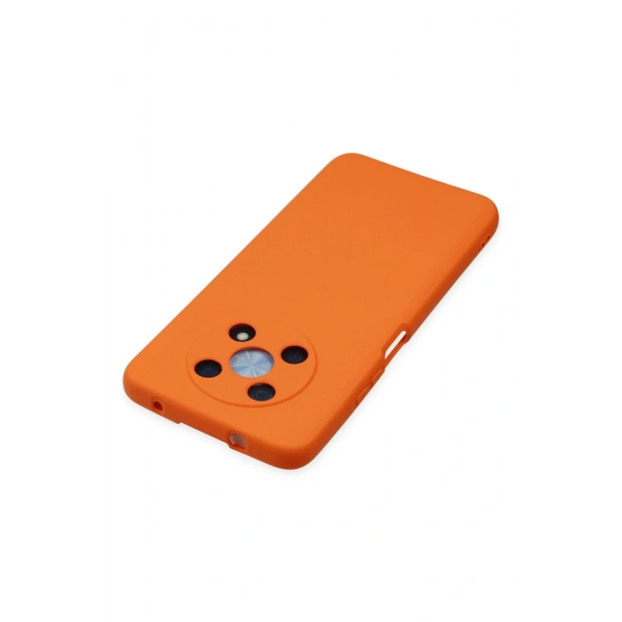 Newface Huawei Nova Y90 Kılıf Nano içi Kadife Silikon - Turuncu