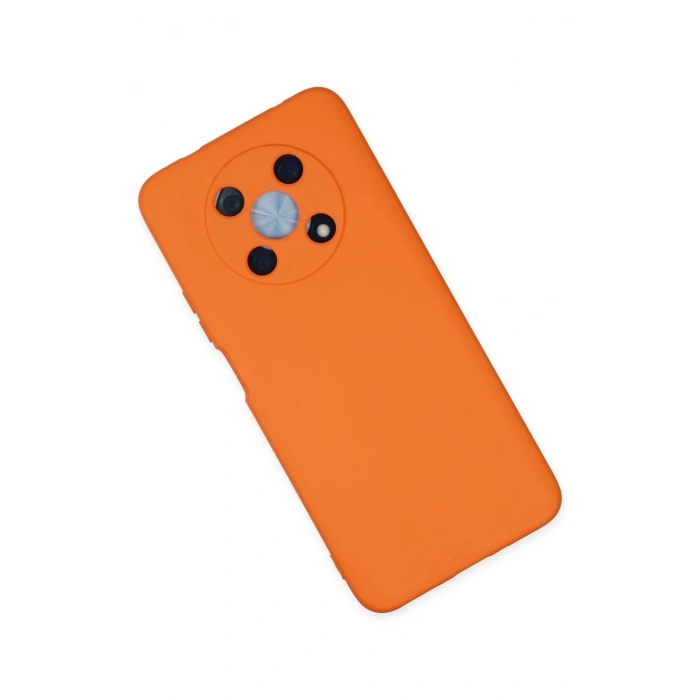 Newface Huawei Nova Y90 Kılıf Nano içi Kadife Silikon - Turuncu