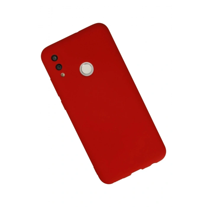 Newface Huawei P Smart 2019 Kılıf Nano içi Kadife Silikon - Kırmızı