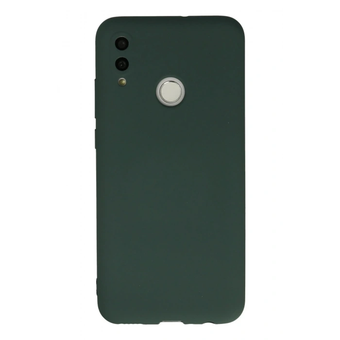 Newface Huawei P Smart 2019 Kılıf Nano içi Kadife Silikon - Koyu Yeşil