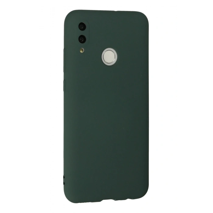 Newface Huawei P Smart 2019 Kılıf Nano içi Kadife Silikon - Koyu Yeşil