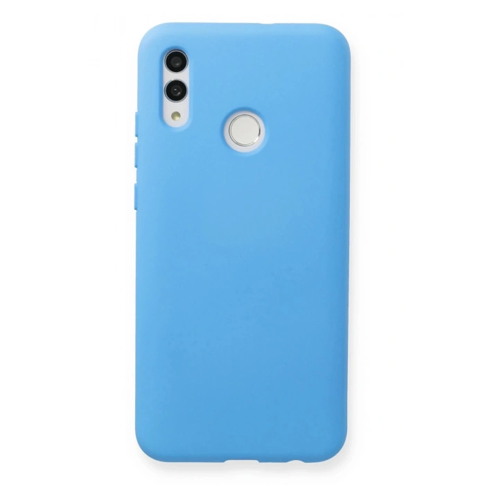 Newface Huawei P Smart 2019 Kılıf Nano içi Kadife Silikon - Mavi