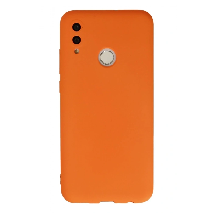 Newface Huawei P Smart 2019 Kılıf Nano içi Kadife Silikon - Turuncu