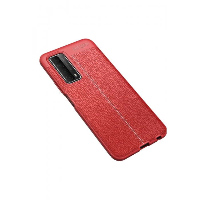 Newface Huawei P Smart 2021 Kılıf Auto Focus Kapak - Kırmızı