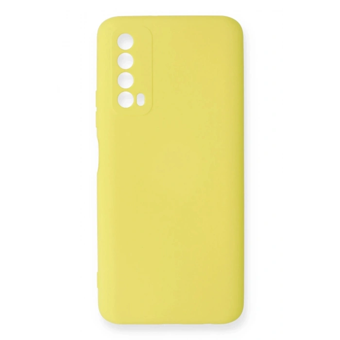 Newface Huawei P Smart 2021 Kılıf Nano içi Kadife Silikon - Sarı