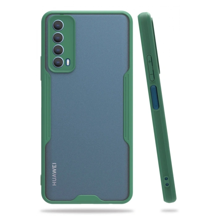 Newface Huawei P Smart 2021 Kılıf Platin Silikon - Yeşil