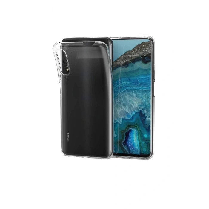 Newface Huawei P Smart Pro / Y9S Kılıf Lüx Şeffaf Silikon