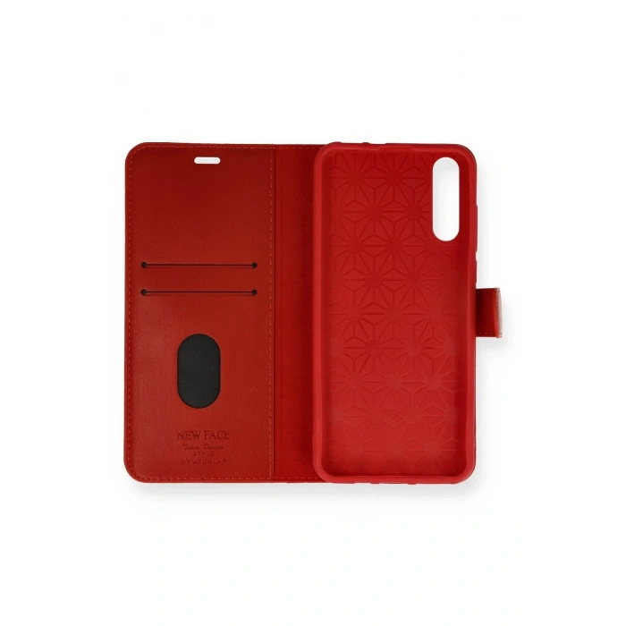 Newface Huawei P Smart S Kılıf Trend S Plus Kapaklı Kılıf - Kırmızı