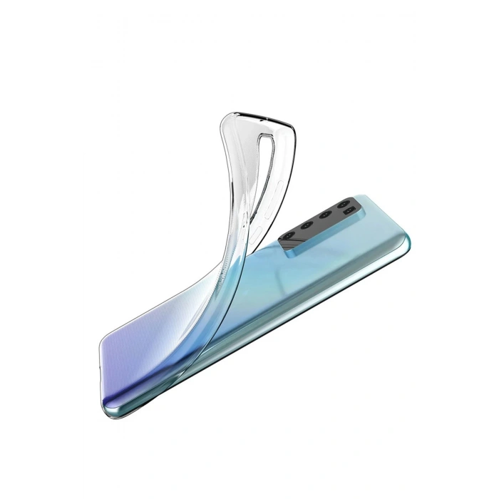 Newface Huawei P40 Kılıf Lüx Şeffaf Silikon - Şeffaf