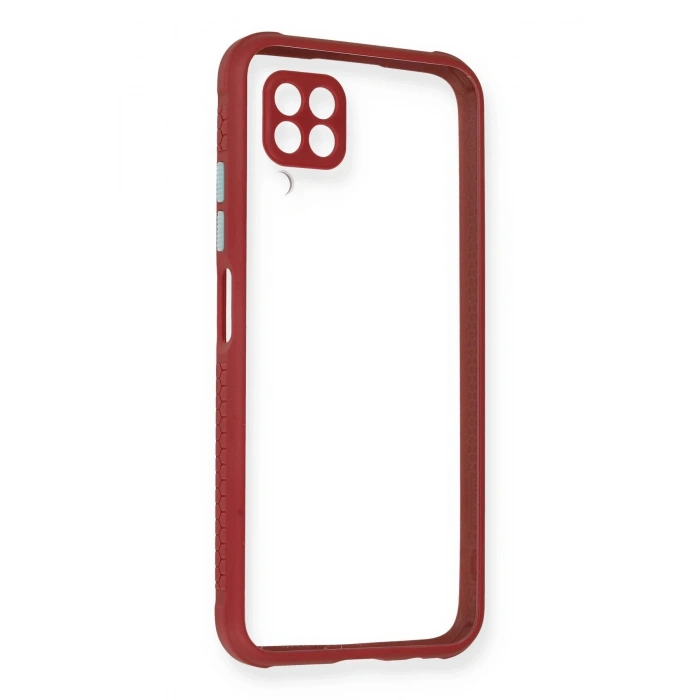 Newface Huawei P40 Lite Kılıf Miami Şeffaf Silikon - Fuşya