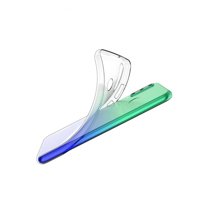 Newface Huawei Y6P Kılıf Lüx Şeffaf Silikon - Şeffaf