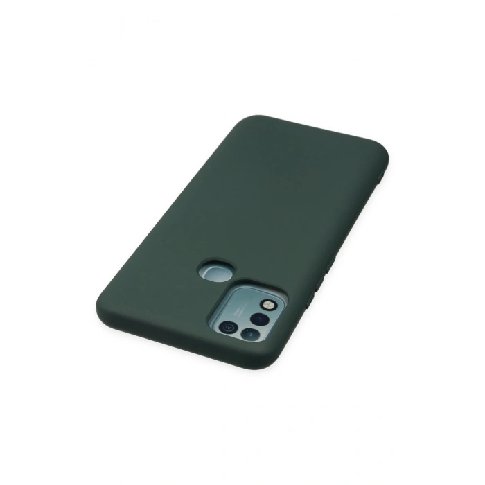 Newface İnfinix Hot 10 Play Kılıf Nano içi Kadife Silikon - Koyu Yeşil