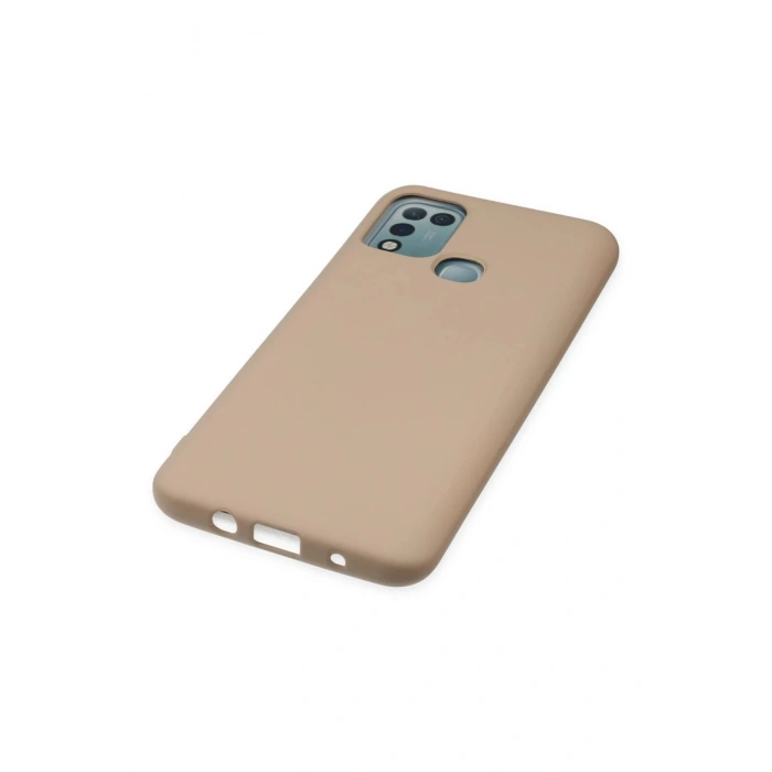 Newface İnfinix Hot 10 Play Kılıf Nano içi Kadife Silikon - Pudra